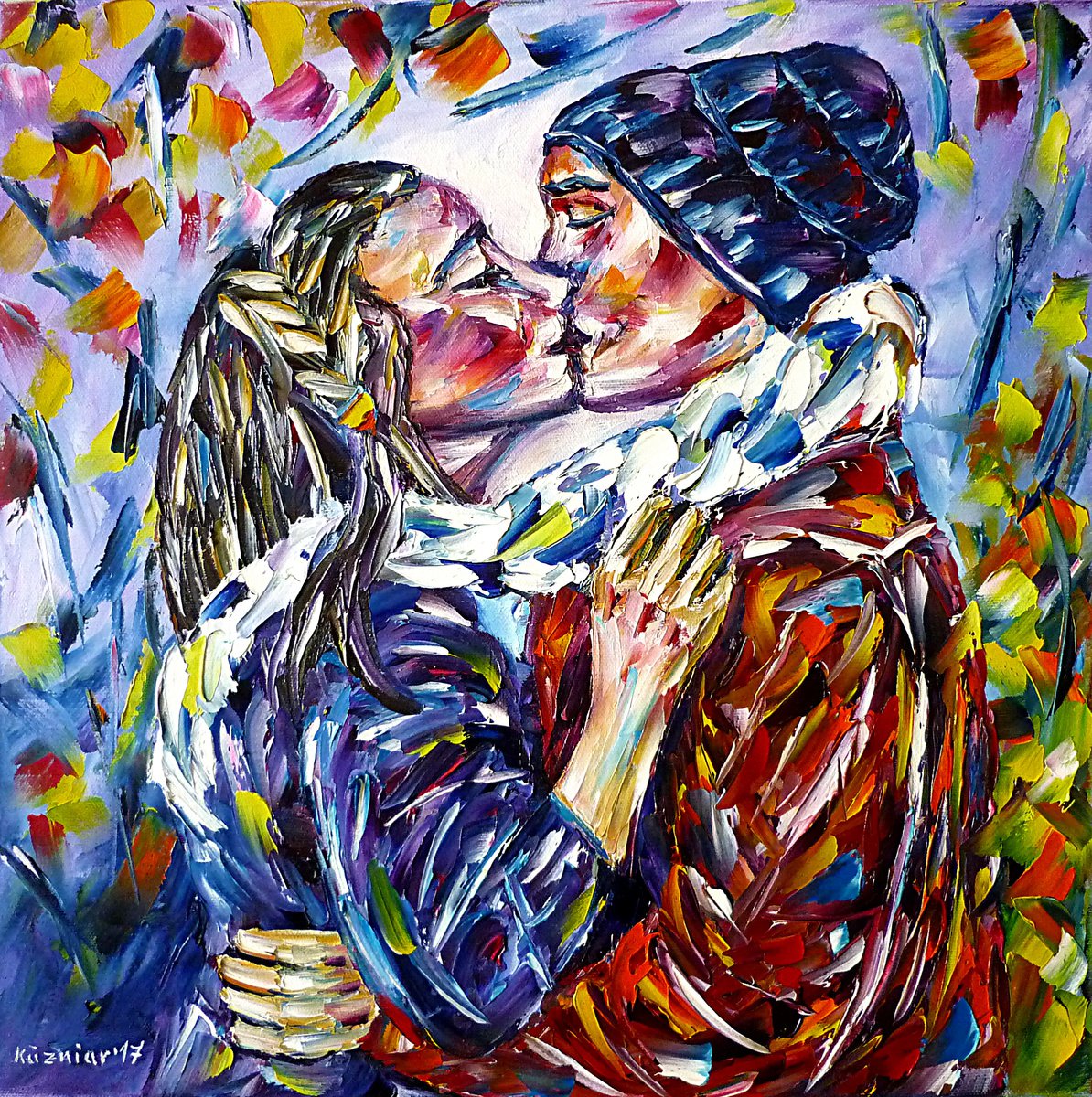 Love Kiss In Autumn by Mirek Kuzniar