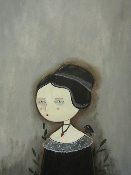 The woman in black by Silvia Beneforti