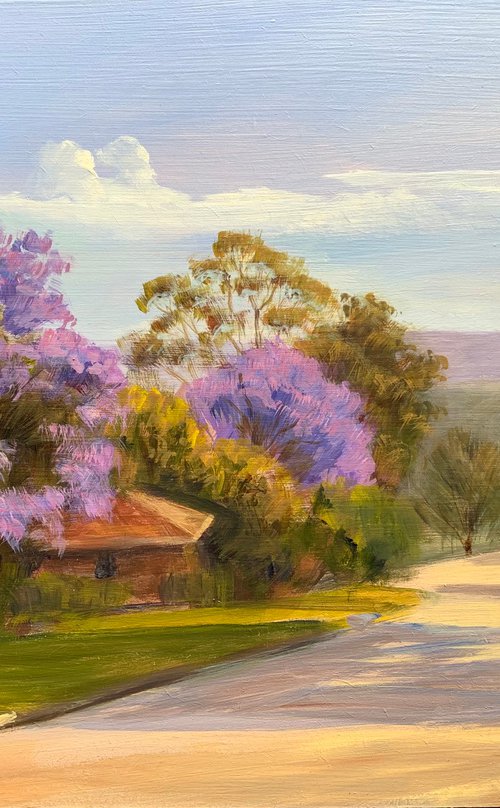 Greenwich in jacaranda season by Shelly Du