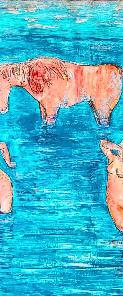 Brouillon XV. Turquose by Olena Romashkina
