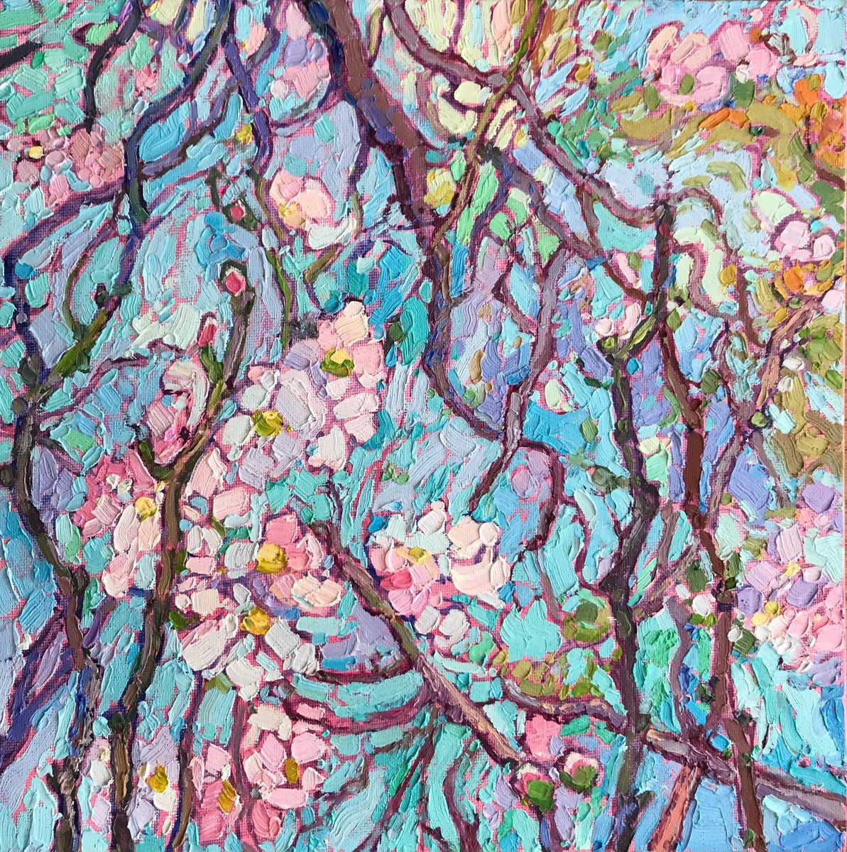 Whispers Before Spring By Natalia Bessmertnova, 12 X 12, Artwork For Sale On Artfinder