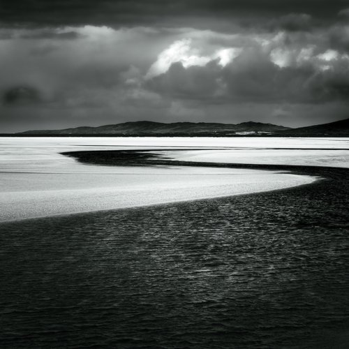Spring Light at Seilebost - Black and White Fine Art Photograph by Lynne Douglas
