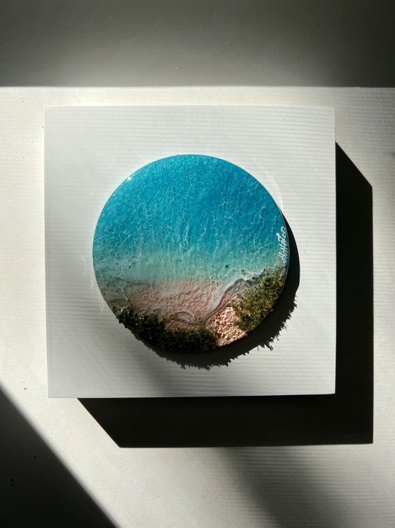 Breathe in - Miniature ocean painting