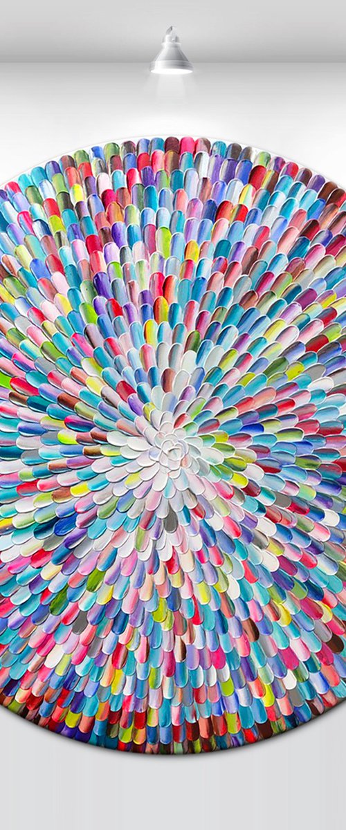 'Pacific orbis rainbow II' - 36x36” by Tatiana Georgieva