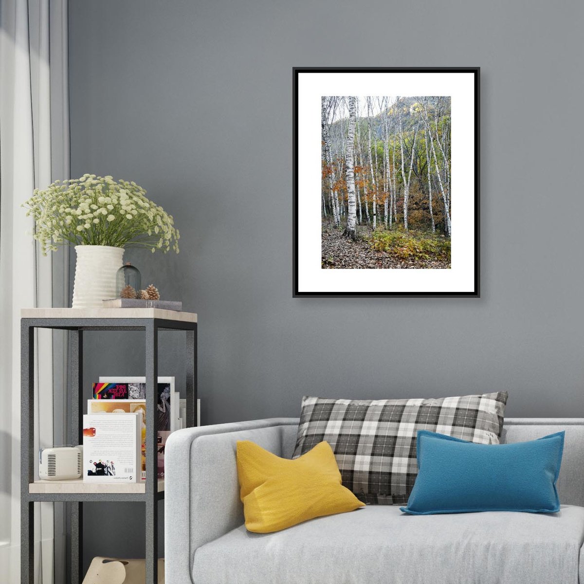 Photorealistic Landscape Photograph By Yuan Hua Jia, 21 X 26", Autumn Colors #6, Original Artwork