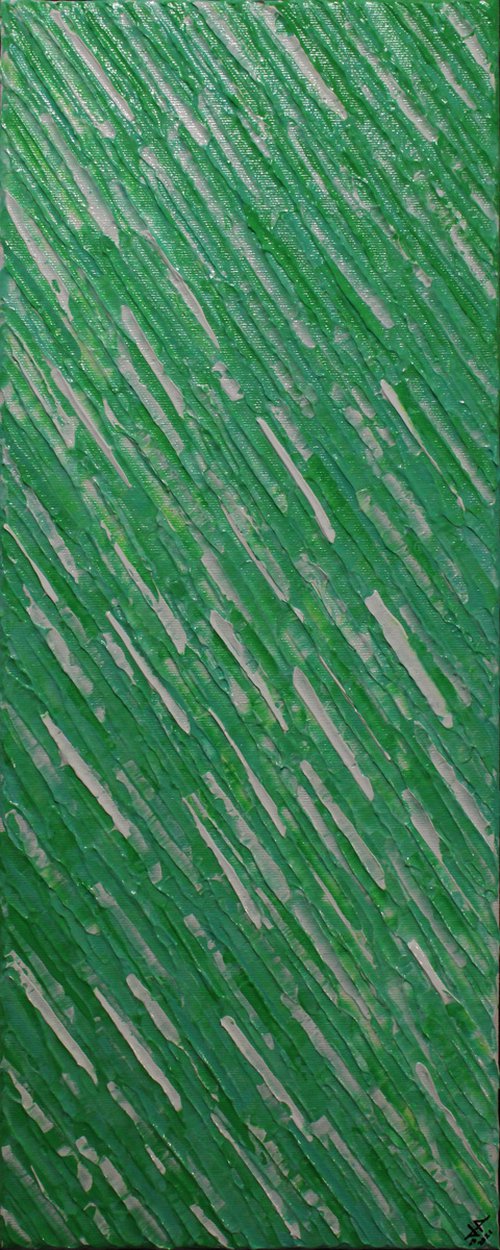 Veronese green white knife texture by Jonathan Pradillon