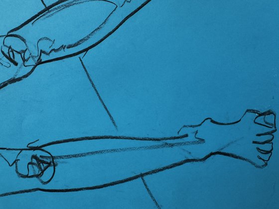 Two dramatic female nudes