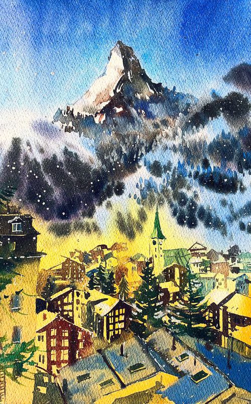 Christmas in Matterhorn by Ksenia Astakhova