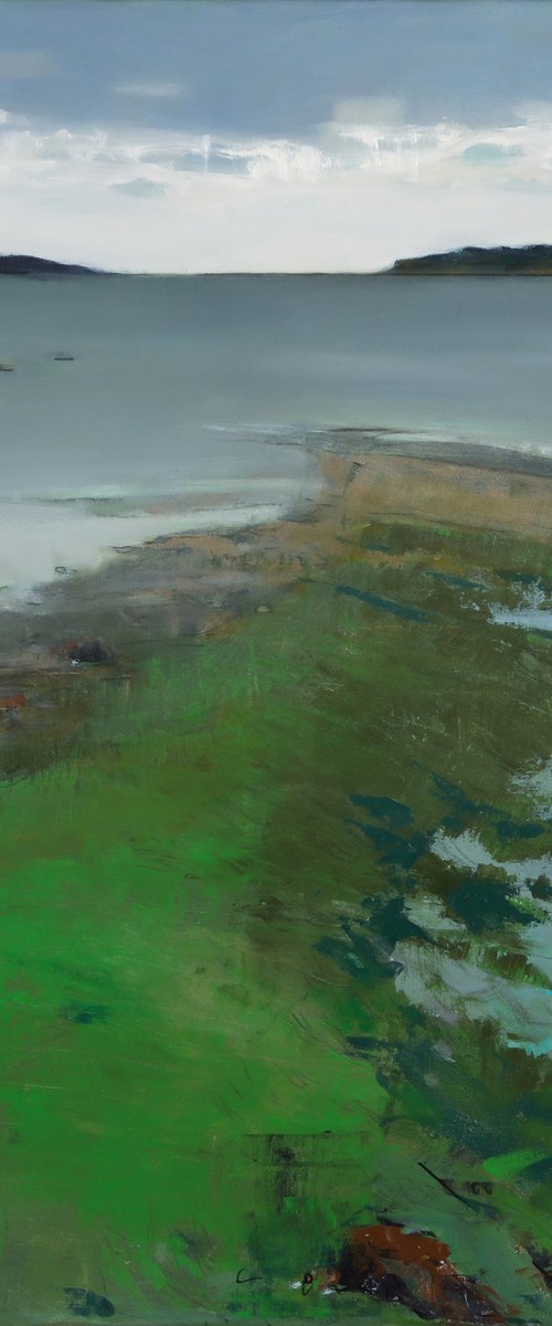 Low tide 30x30 inch 76x76cm by Bo Kravchenko by Bo Kravchenko