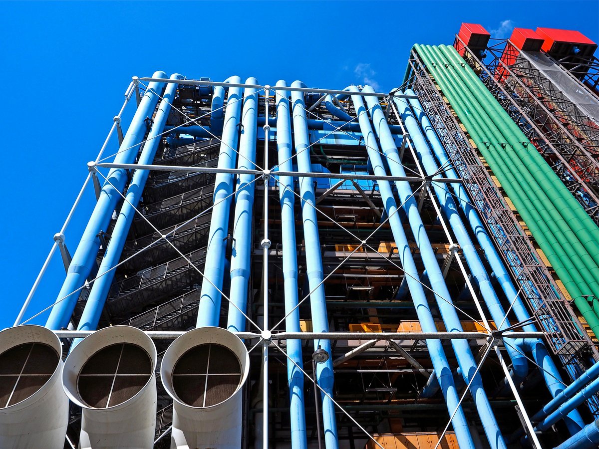 Photorealistic Photograph , Centre Pompidou 2, Paris By Alex Cassels, 24 X 19, Artwork For Sale On Artfinder