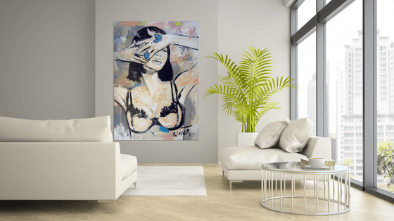 Butterflies (L'une 166) 61.4 x 43.3 inches