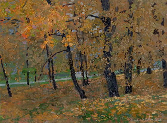 Tsaritsyno. Autumn leaves