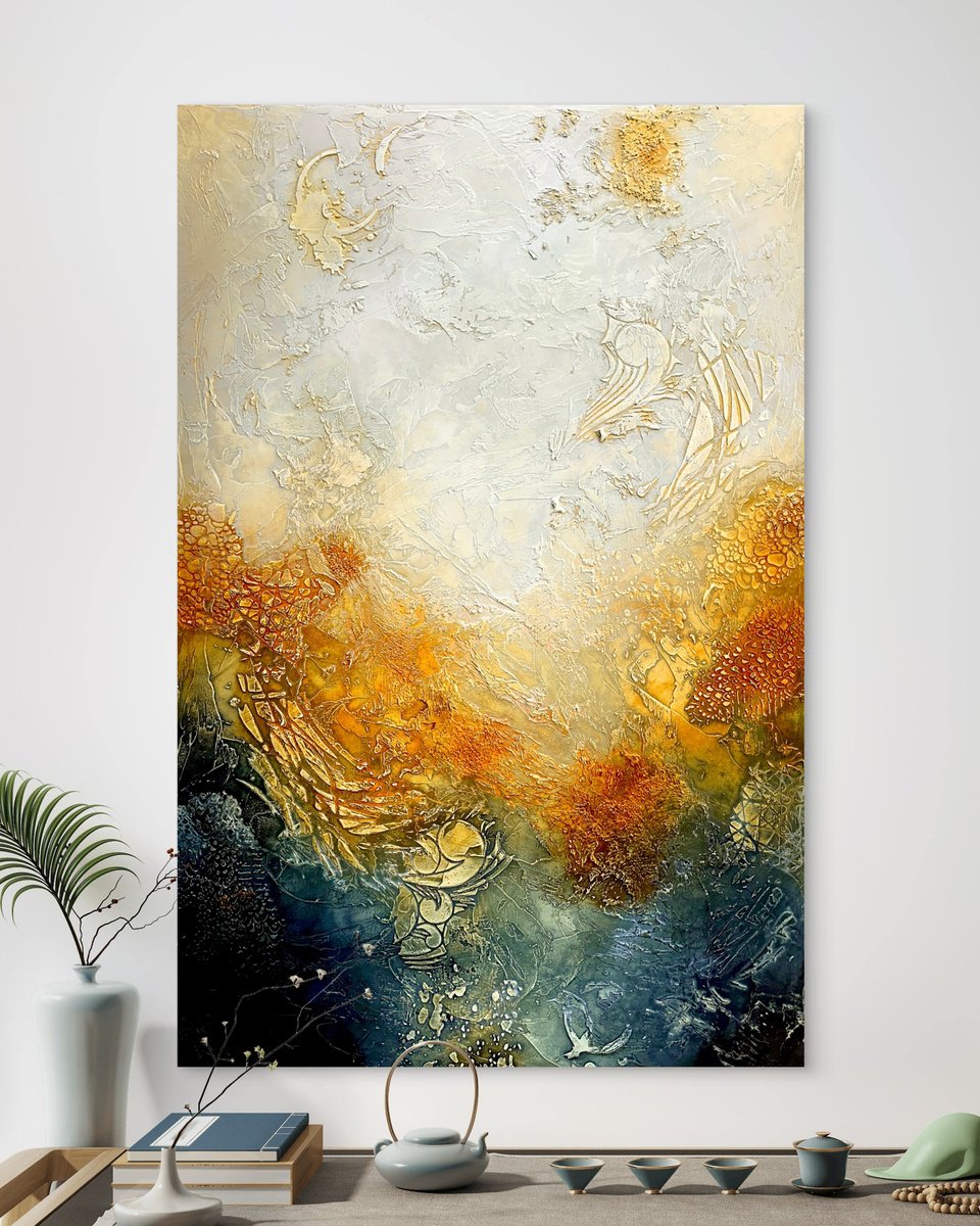  Field Of Quiet Fire By Andrada Anghel, 24 X 36, Artwork For Sale On Artfinder