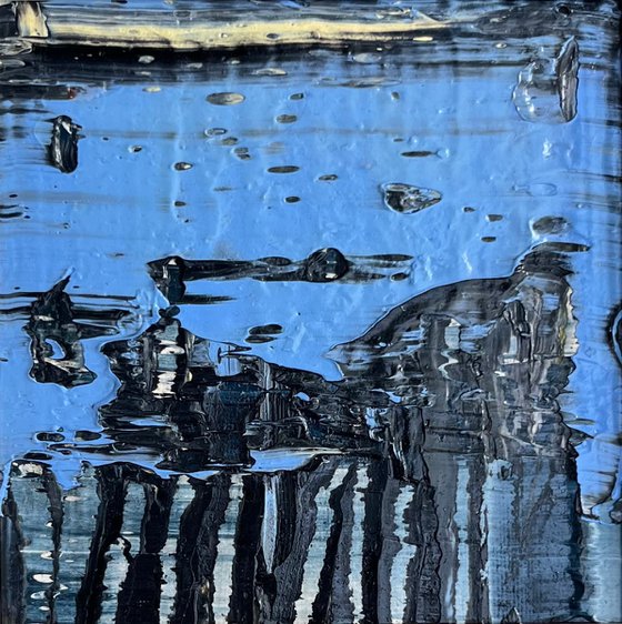 Mirage over black harbor