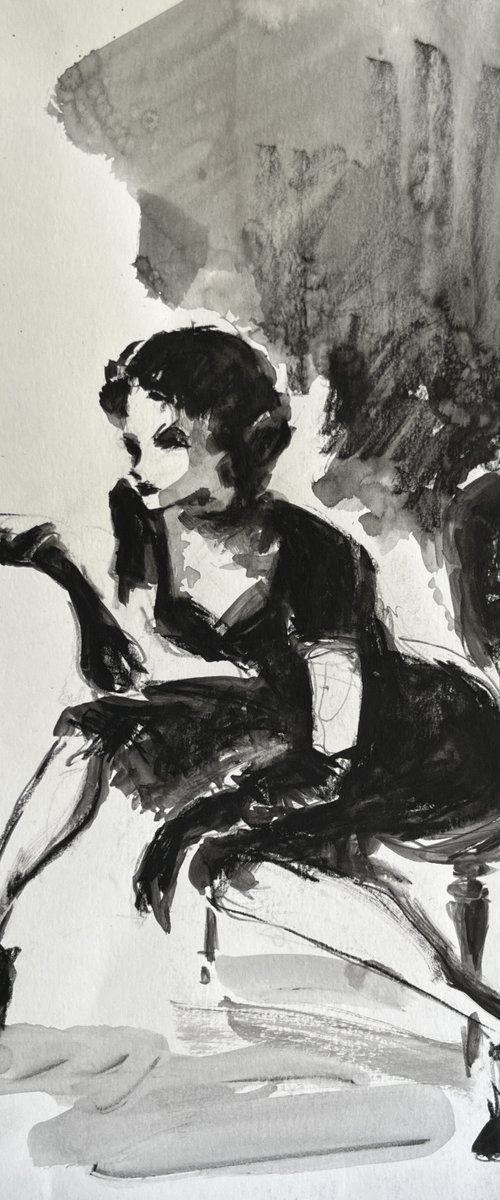 Weimar republic sketch #4 by Larissa Rogacheva