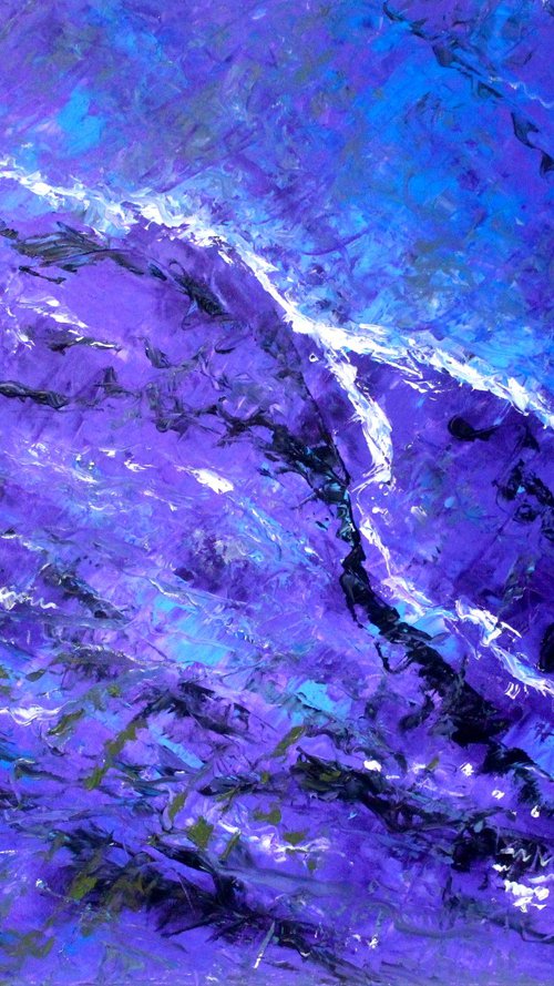 Purple Nebula - Large by Paul J Best