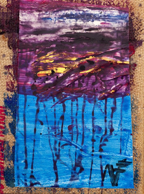 Recycled Art - Thunderstorm over sea VII