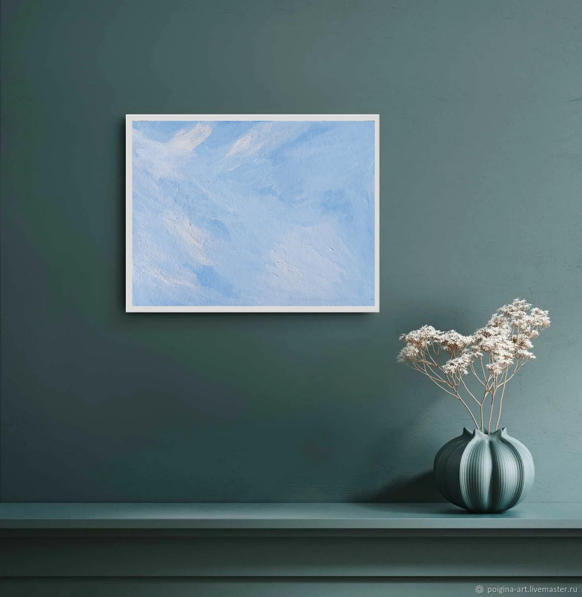 Landscape of blue sky by Tatiana Popova