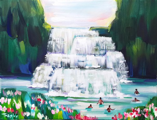 Waterfall | Swimming | Hot Summer by Trayko Popov