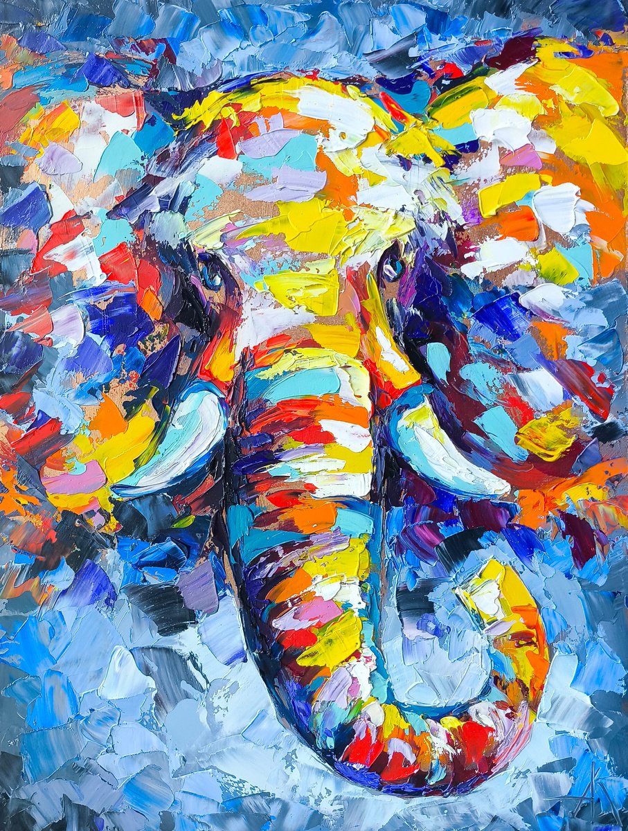 Expressive Oil Painting , Steel By Anastasia Kozorez, 12 X 16, Artwork For Sale On Artfinder