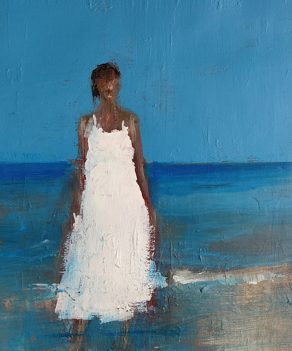 Impressionistic Landscape Acrylic Painting By Oscar Alvarez Pardo, 17 X 24", Wns 1, Original Artwork