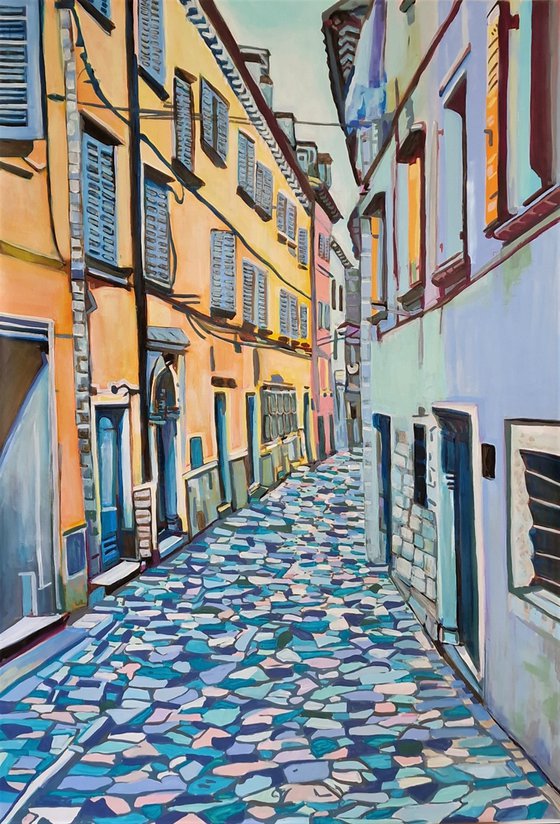 Mediterranean Street  / 100 x 70 cm