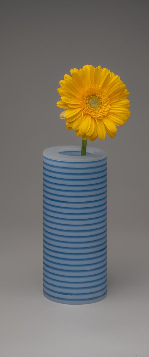 Vase Blue Matte by George Tilelis