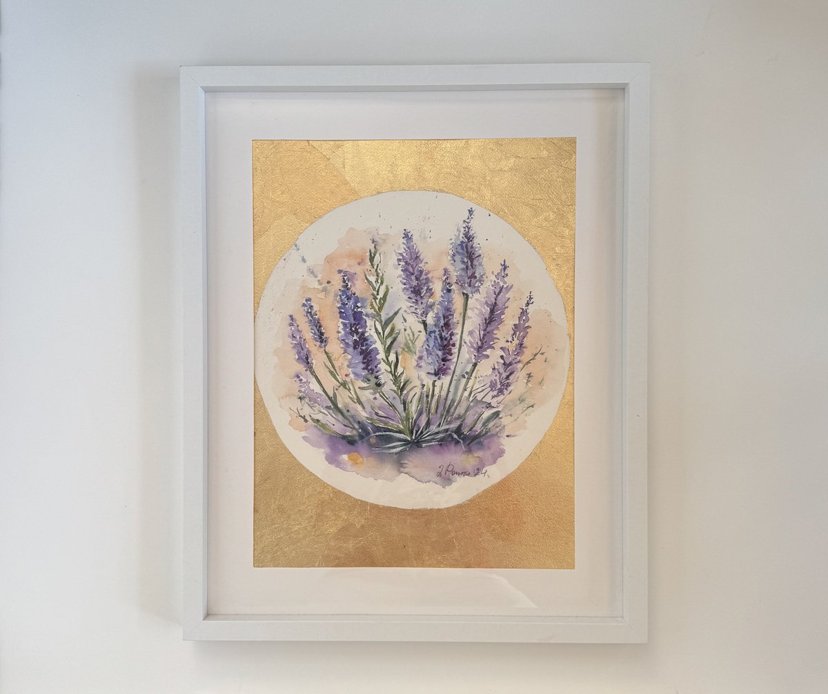 Impressionistic Painting , - Lavender Bouquet - ? By Irina Ponna, 17 X 21, Artwork For Sale On Artfinder