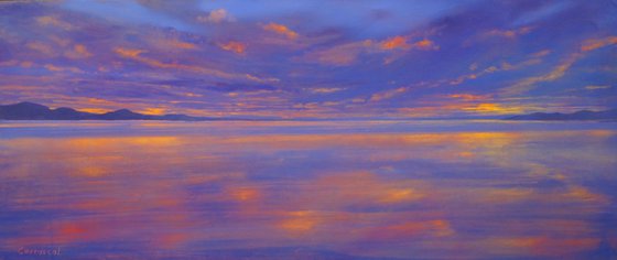 SUNSET SEA X. 100x42cm