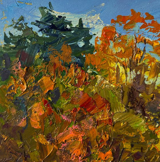 Road through the Autumn Forest