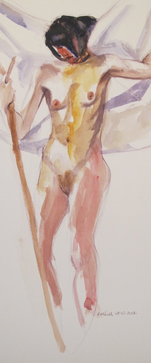 Standing female nude by Rory O’Neill