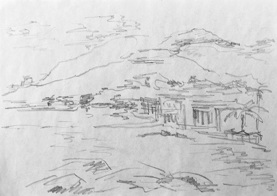 Sketch #4. France. Côte d'Azur. Menton. 2020