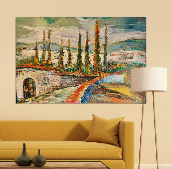 FLORENTIA, oil painting 150cm x 100cm