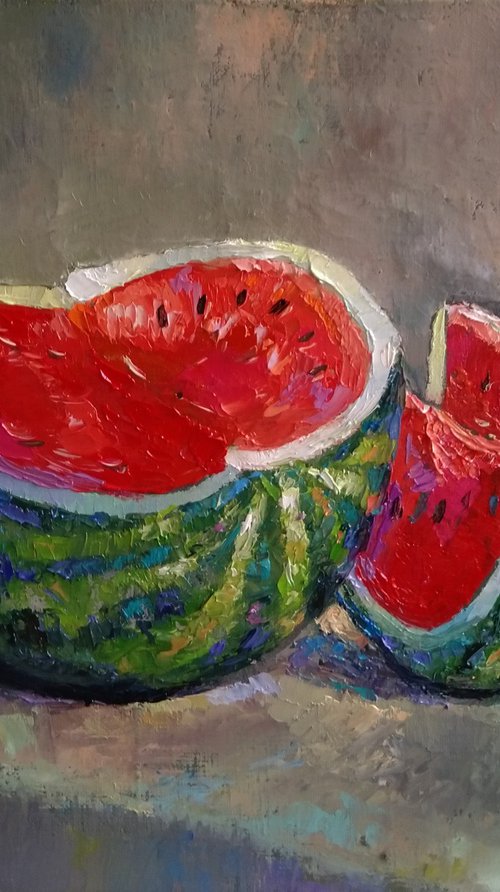 Still life - watermelon by Kamsar Ohanyan