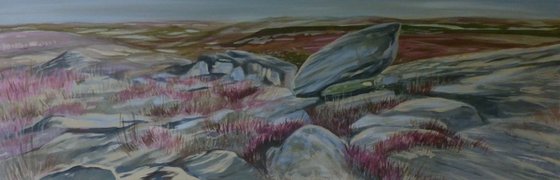 Gritstone and heather