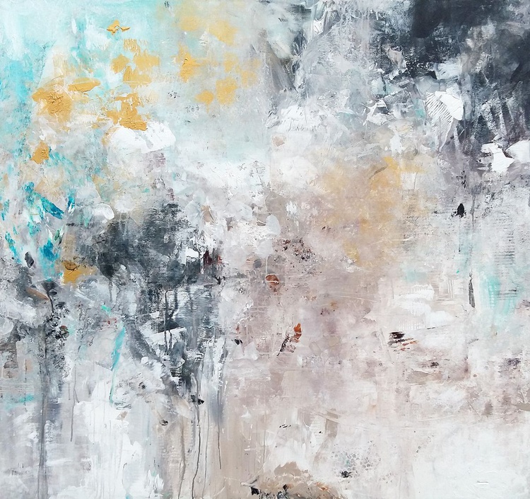 Blue Sky Abstract Painting By Abbie Artfinder