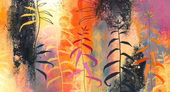 Go with the Flow - triptych