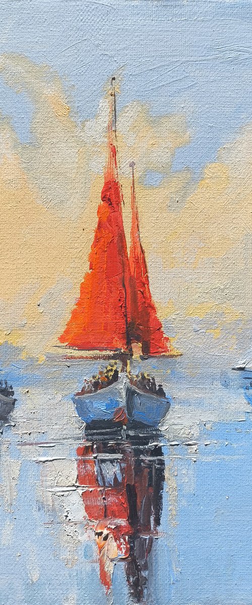 Crimson Sail by Hrach Baghdasaryan