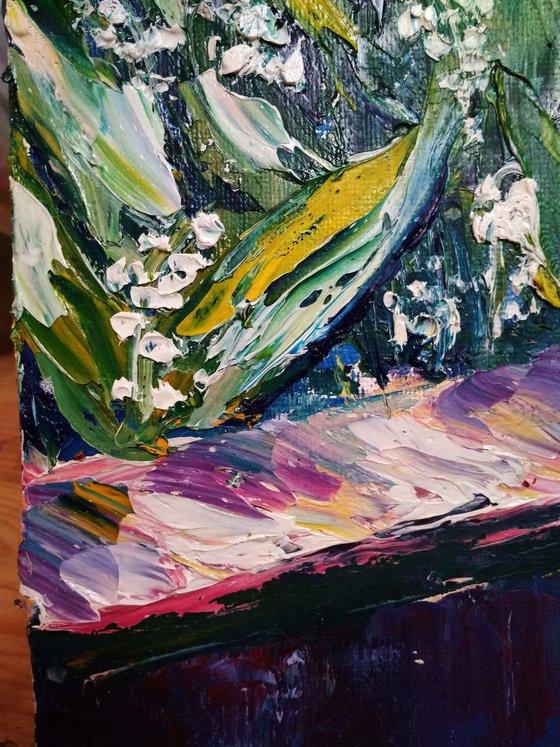 Lily of the valley Plein Air Painting