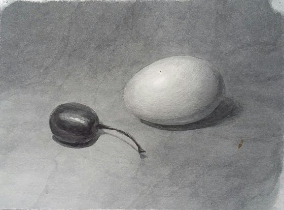 Still life Sepia 2 original watercolour