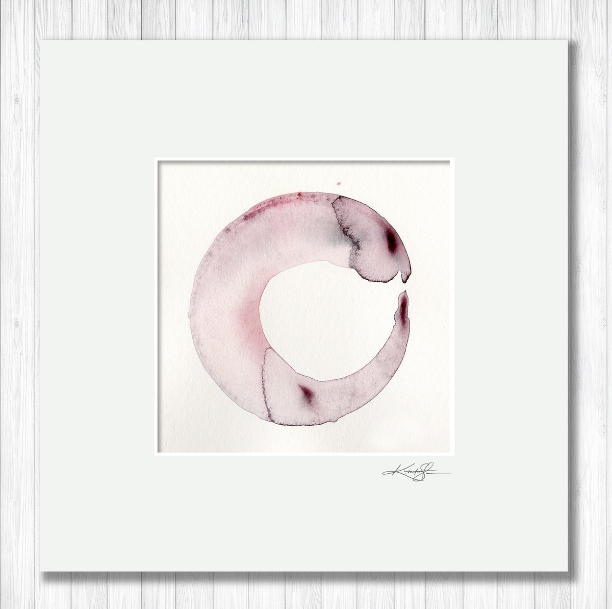 Enso Serenity 7 - Enso Abstract painting by Kathy Morton Stanion by Kathy Morton Stanion