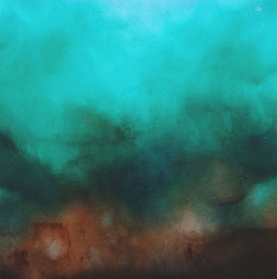 green abstract (140 x 70 cm)