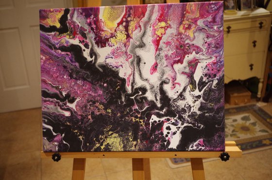 Evolution: a single cell from dark to light, Original Abstract Painting