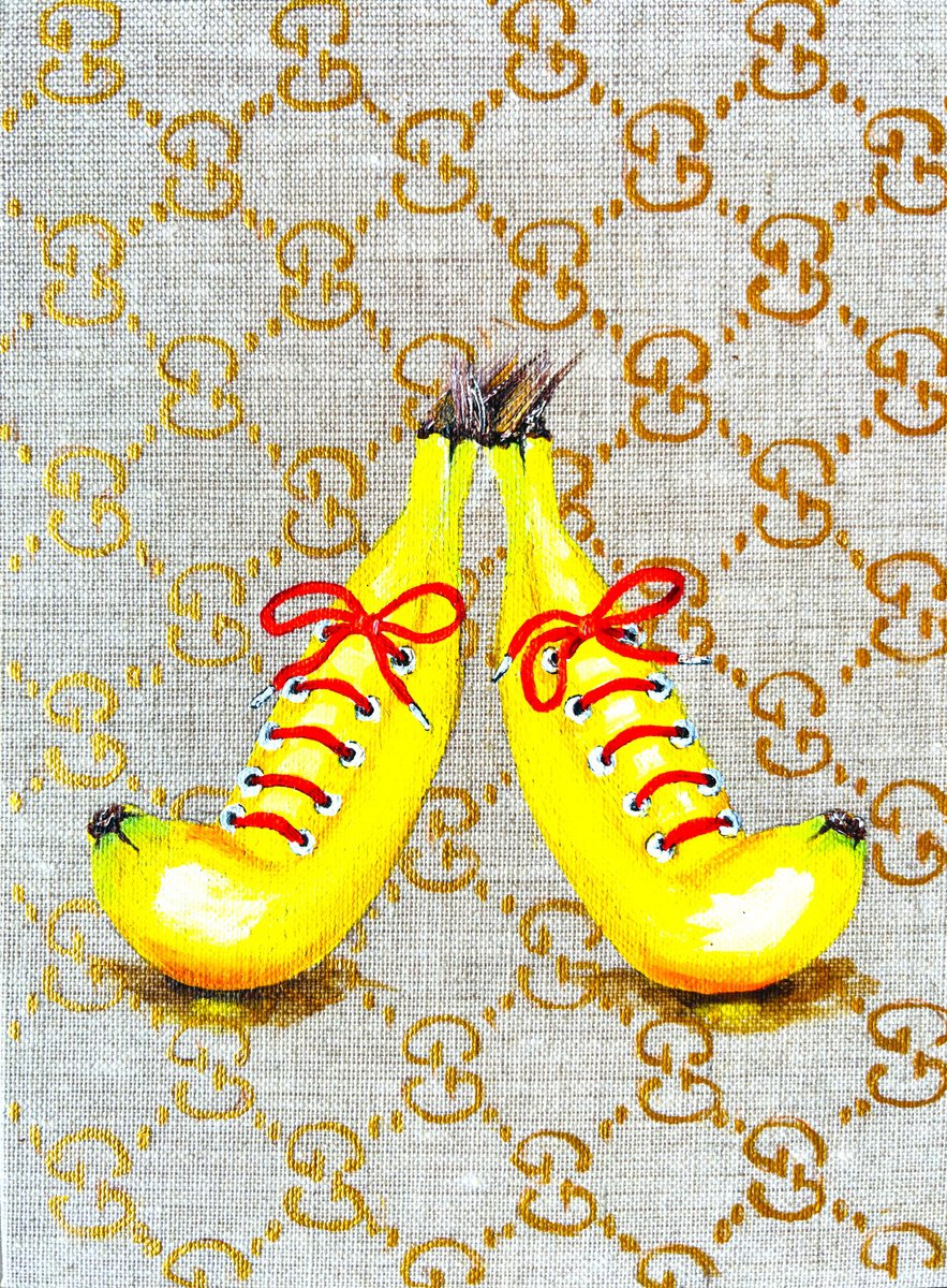 Painting , Gucci Trainers By Lena Smirnova, 8 X 10, Artwork For Sale On Artfinder