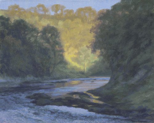 Yorkshire landscape, evening light in Wharfedale by Mark Taylor