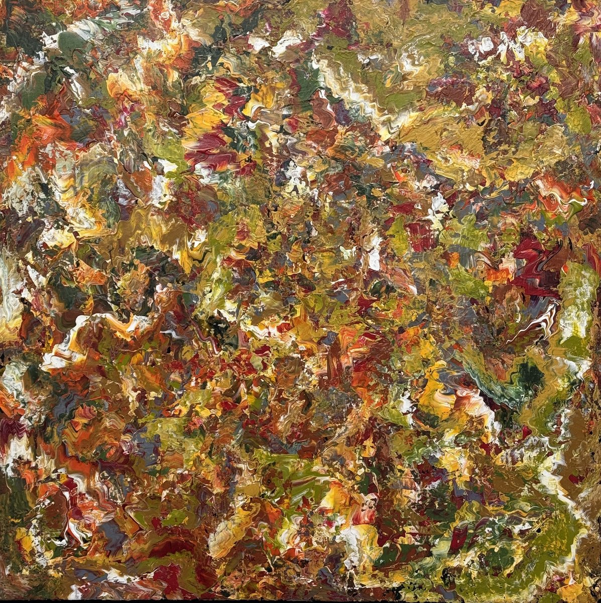 Autumn Flames By Andre Brauer, 37 X 37, Artwork For Sale On Artfinder