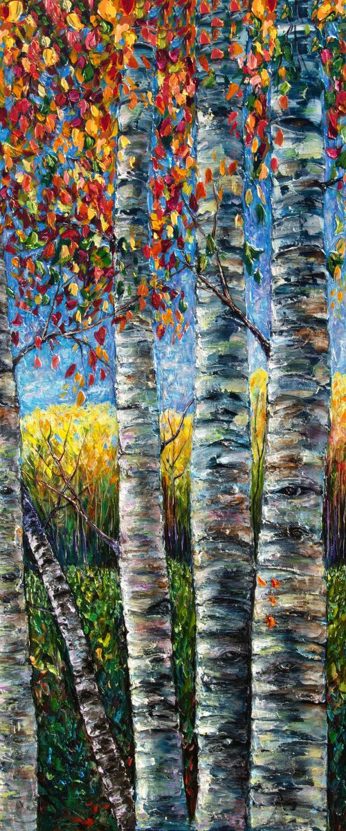 Rocky Mountain High (Palette Knife) by Lena Owens at OLena Art