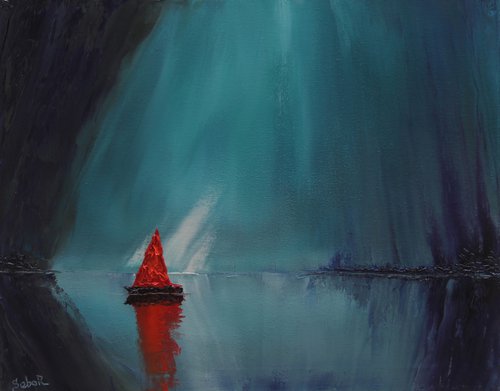 Red Sail by Serguei Borodouline
