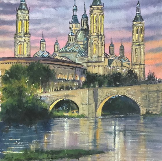 Spain, The Cathedral-Basilica, Zaragoza.