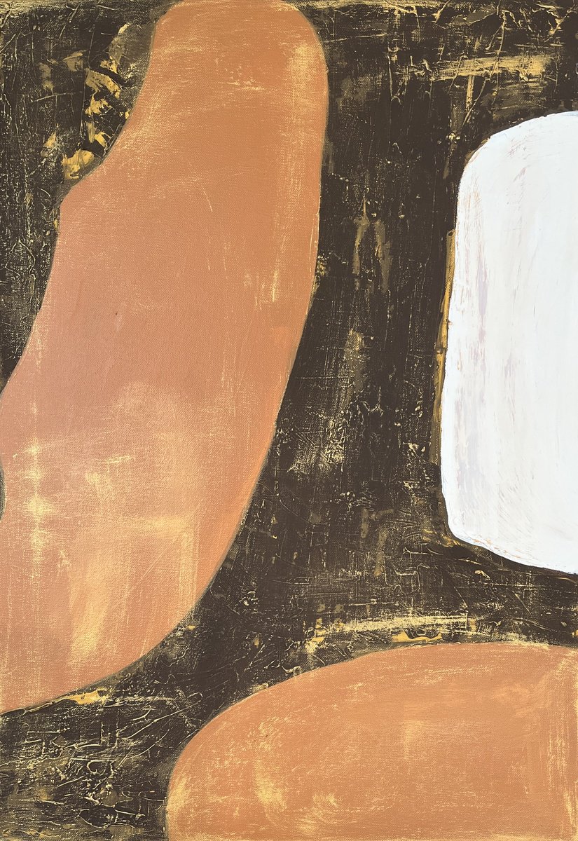 Abstract Acrylic Painting By Exclusive Arts, 20 X 28, Hand-Painted Tierra, Original Artwork